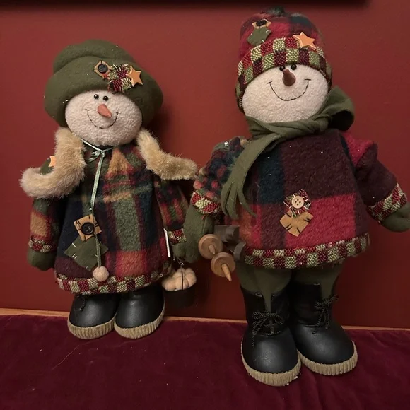 Christmas Snow People “Couple” - Picture 1 of 6
